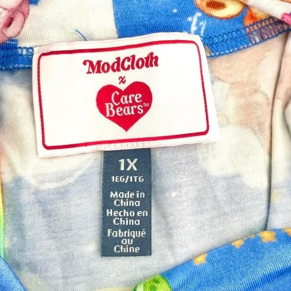 Modcloth Blue Care Bears Print Top - Picture 4 of 6